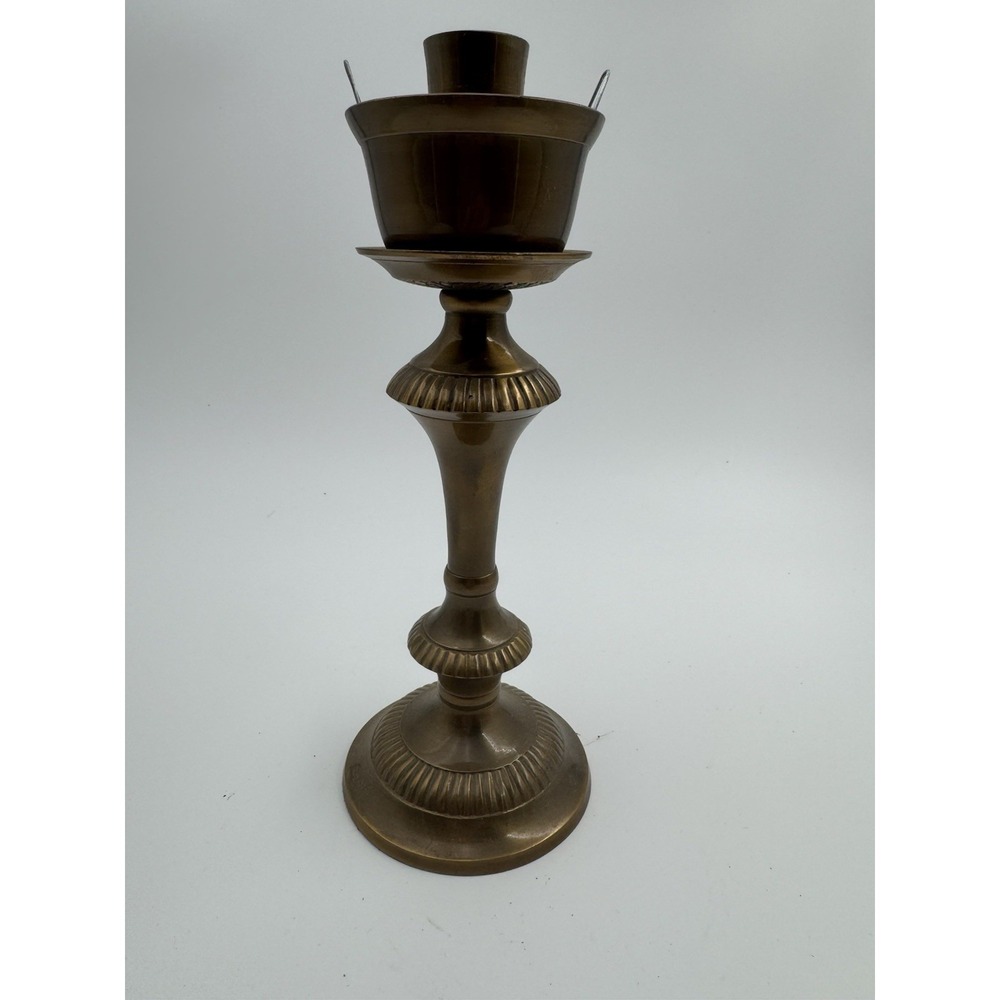 Vintage‎ Brass Candlestick Holder 9.5" Inch Tall - Picture 2 of 4